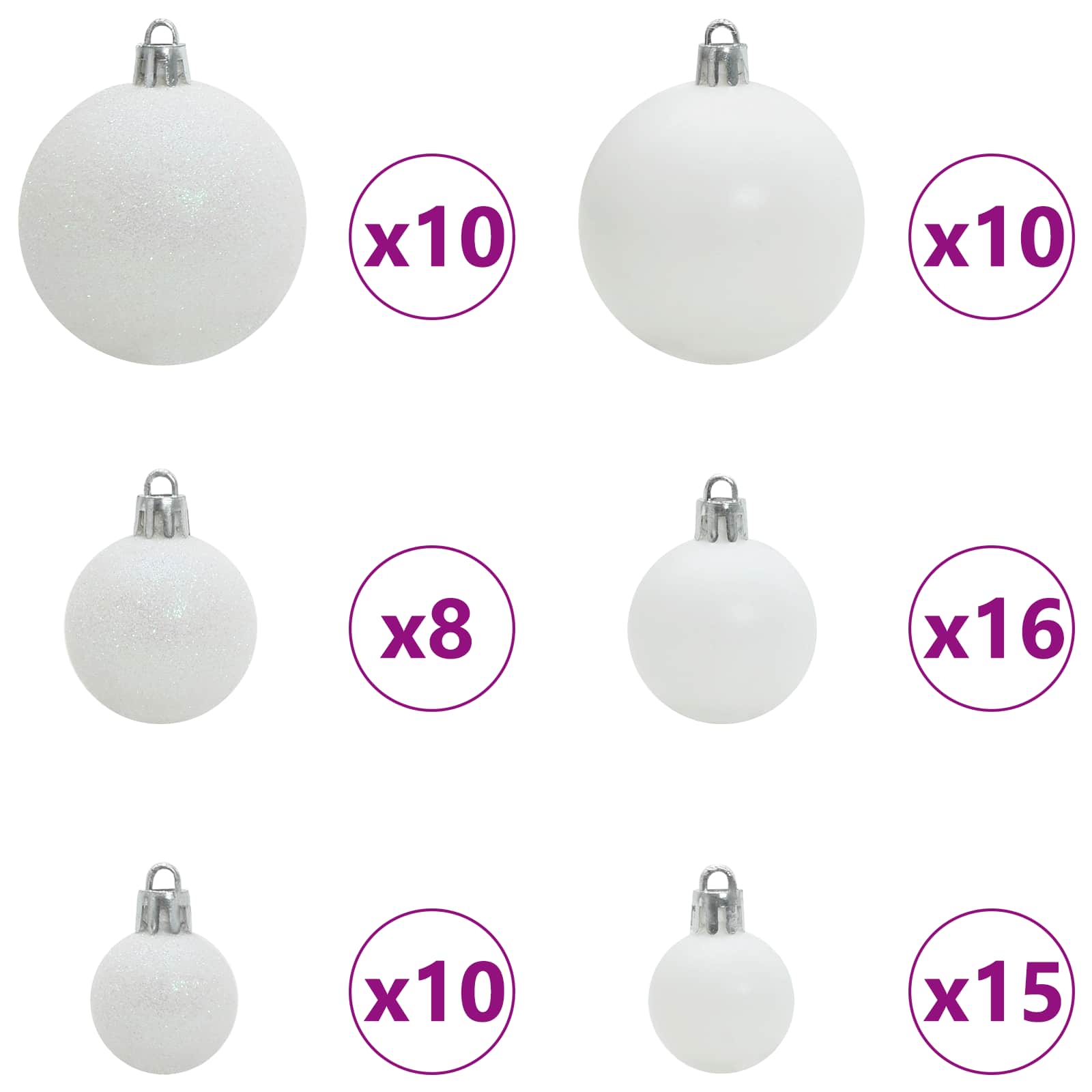 Τεχνητό Χριστουγεννιάτικο Δέντρο Λευκό 240 cm PVC και Χάλυβας