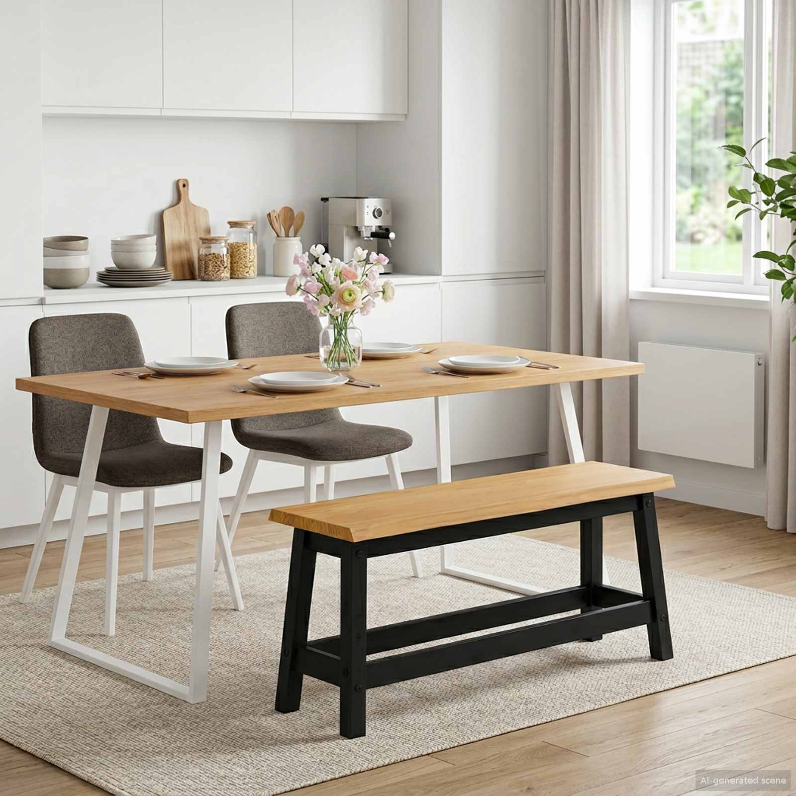 Καθιστικό Σαλονιού EKAI Μαύρο 91,5 x 29 x 45,5 εκ - Pakobazaar