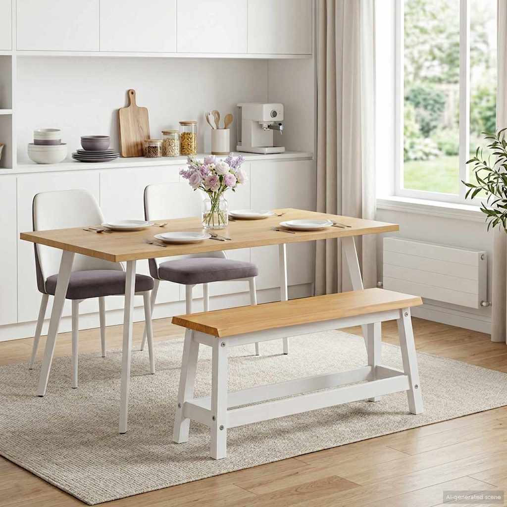 Καθιστικό Σαλονιού EKAI Λευκό 91,5 x 29 x 45,5 εκ - Pakobazaar