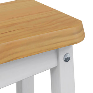 Μπαρ σκαμπό EKAI 2 pcs Λευκό 40 x 29 x 45,5 εκ - Pakobazaar