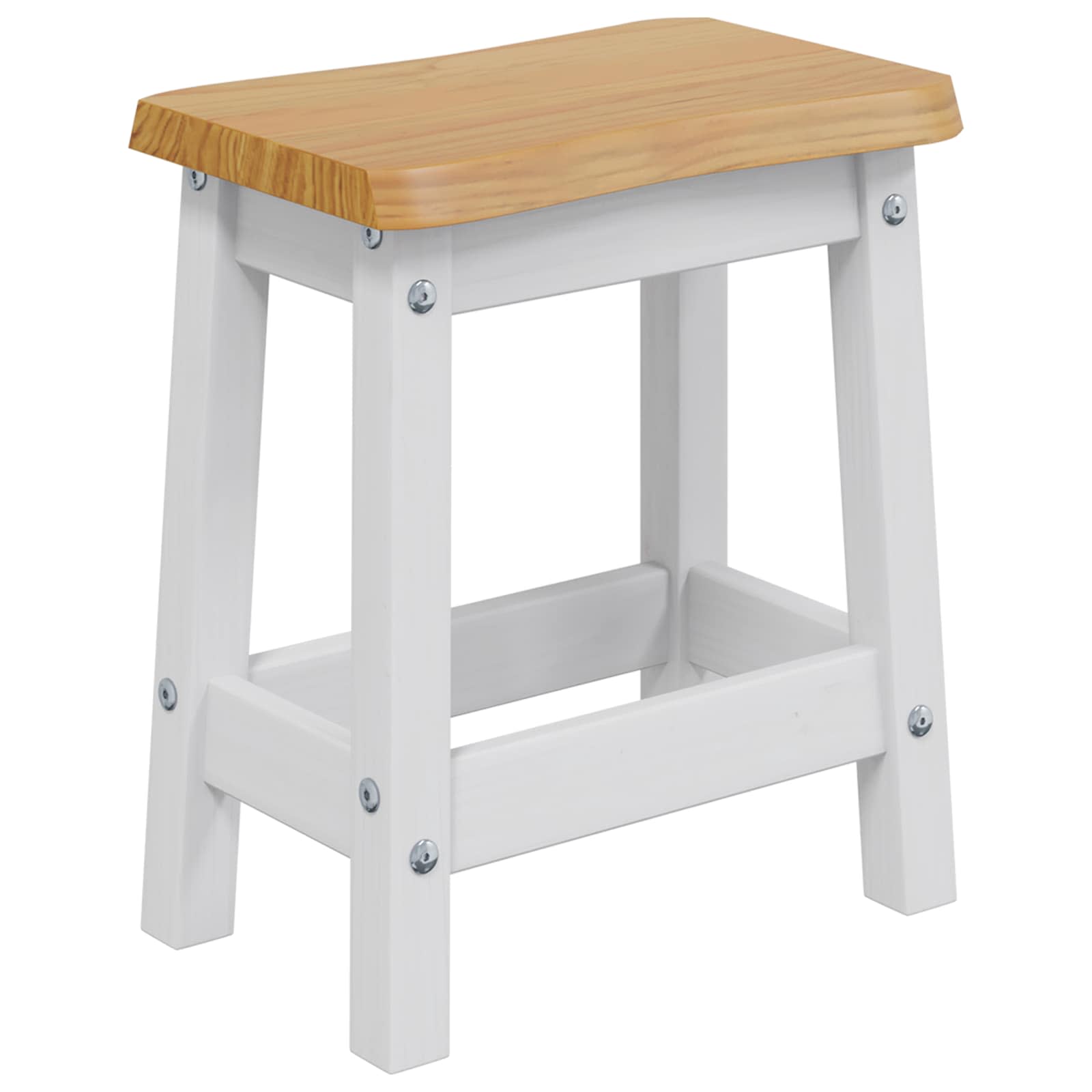Μπαρ σκαμπό EKAI 2 pcs Λευκό 40 x 29 x 45,5 εκ - Pakobazaar
