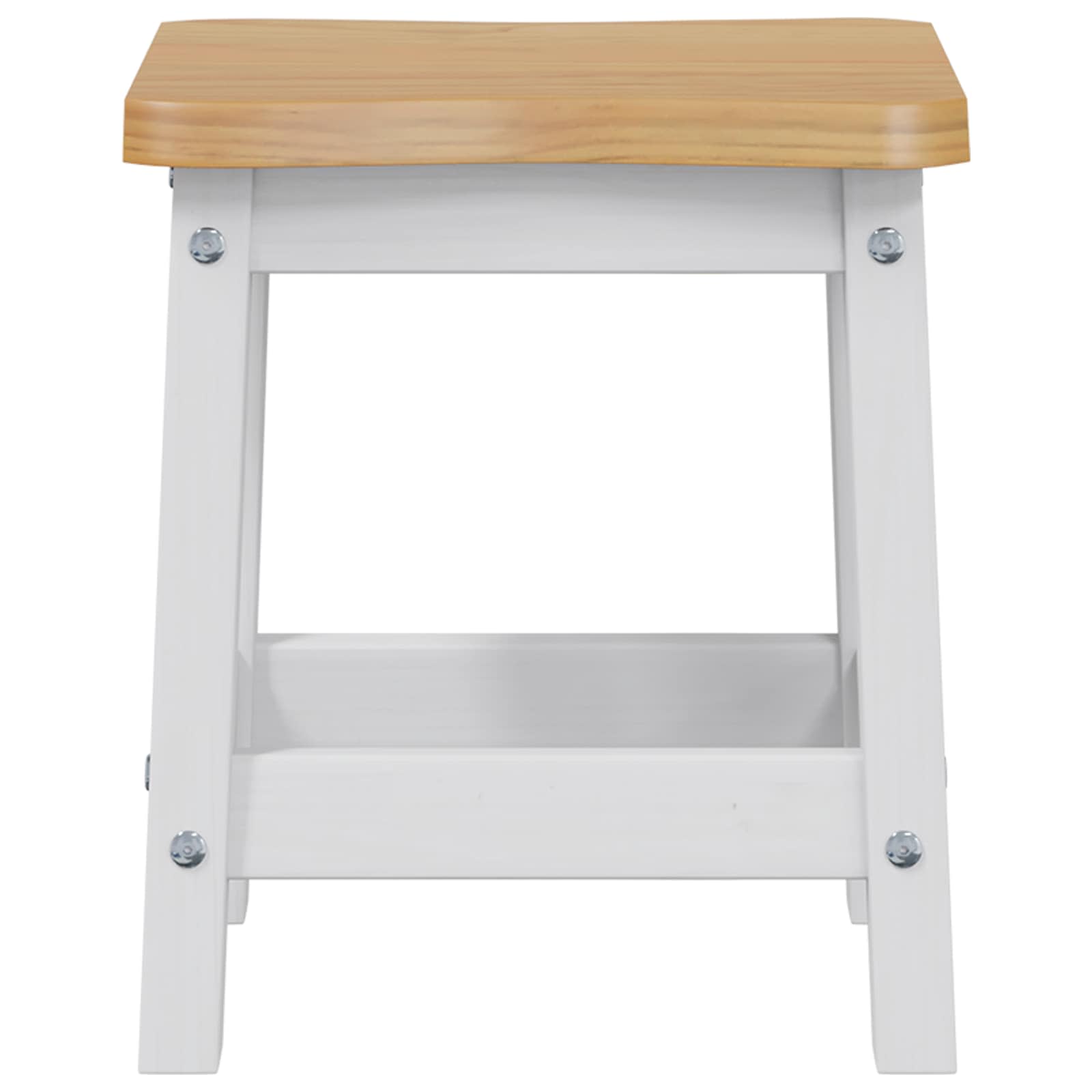 Μπαρ σκαμπό EKAI 2 pcs Λευκό 40 x 29 x 45,5 εκ - Pakobazaar