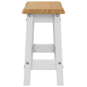 Μπαρ σκαμπό EKAI 2 pcs Λευκό 40 x 29 x 45,5 εκ - Pakobazaar