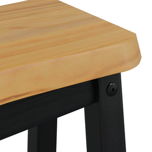 Υψηλό Μπαρ Σκαμπό EKAI 2 pcs Μαύρο 40 x 29 x 63 εκ. - Pakobazaar