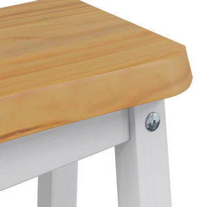 Υψηλό Μπαρ Σκαμπό EKAI 2 pcs Λευκό 40 x 29 x 63 εκ. - Pakobazaar