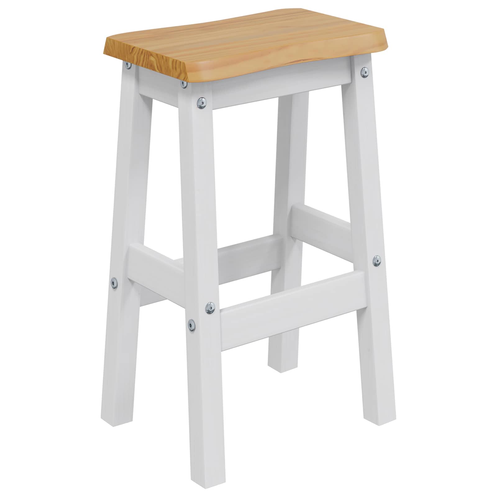 Υψηλό Μπαρ Σκαμπό EKAI 2 pcs Λευκό 40 x 29 x 63 εκ. - Pakobazaar