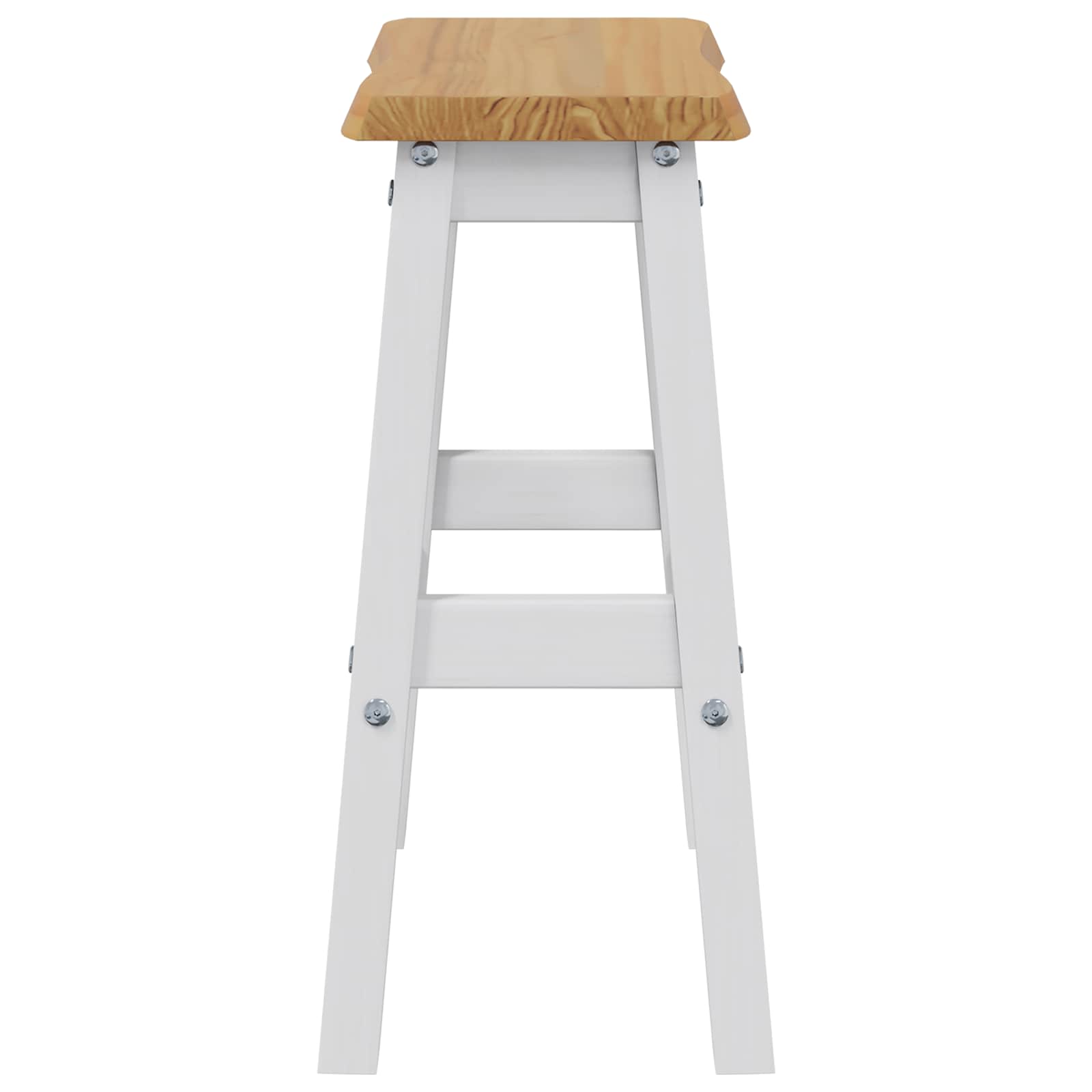 Υψηλό Μπαρ Σκαμπό EKAI 2 pcs Λευκό 40 x 29 x 63 εκ. - Pakobazaar