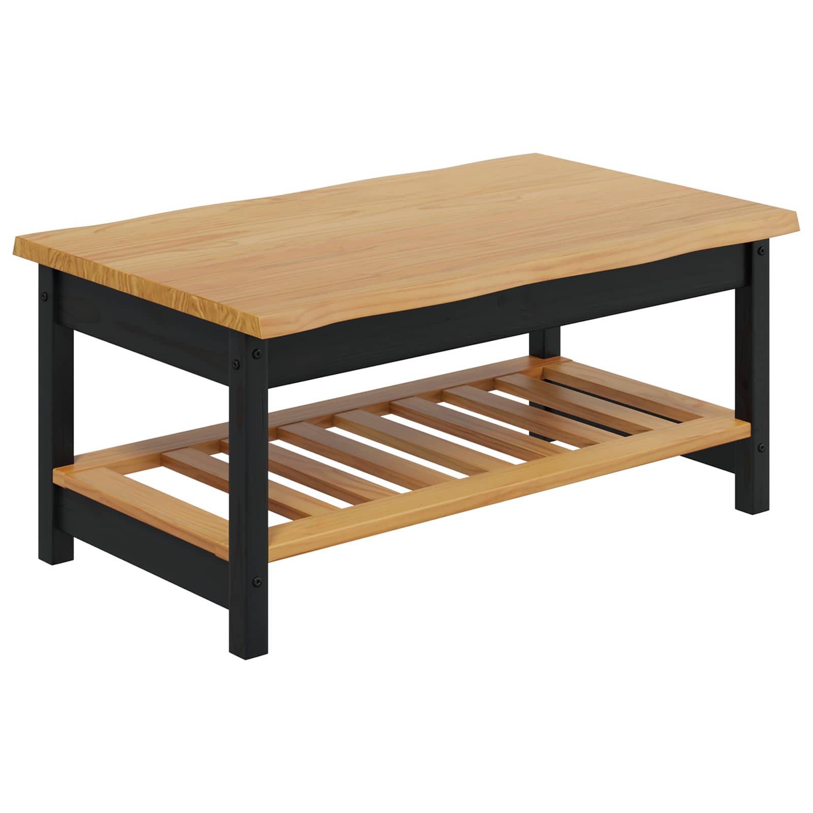Τραπεζάκι σαλονιού EKAI Μαύρο 100 x 60 x 45,5 εκ. - Pakobazaar