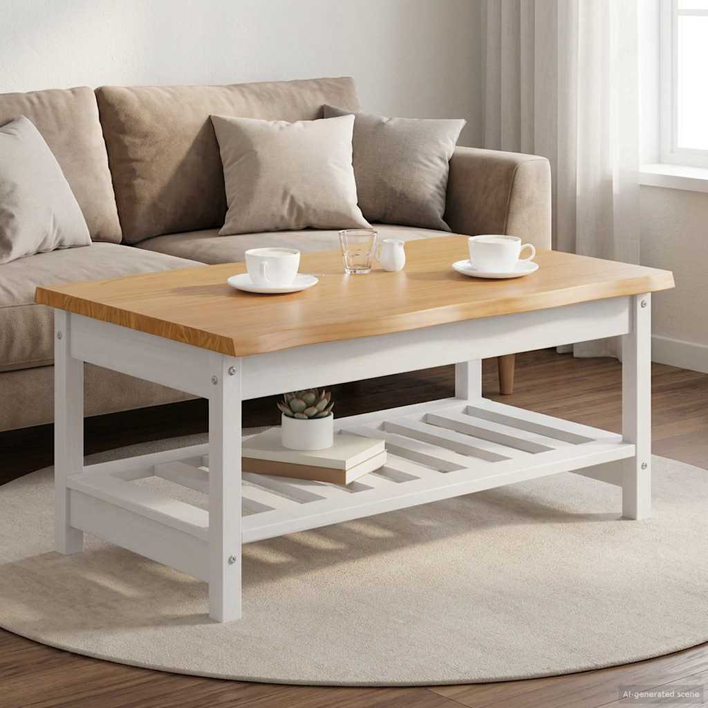 Τραπεζάκι σαλονιού EKAI Λευκό 100 x 60 x 45,5 εκ. - Pakobazaar