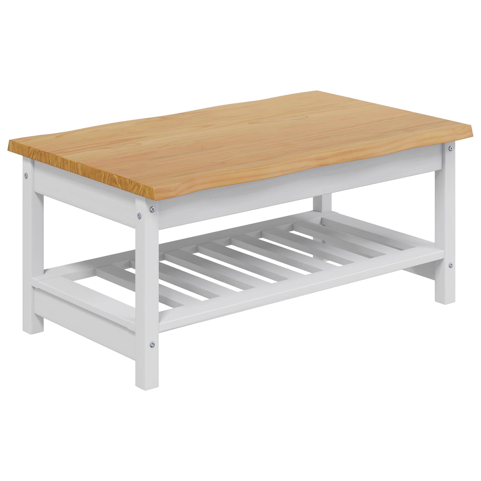 Τραπεζάκι σαλονιού EKAI Λευκό 100 x 60 x 45,5 εκ. - Pakobazaar