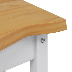 Τραπεζάκι Πλευράς με ράφι EKAI Λευκό 50 x 50 x 45,5 εκ. - Pakobazaar