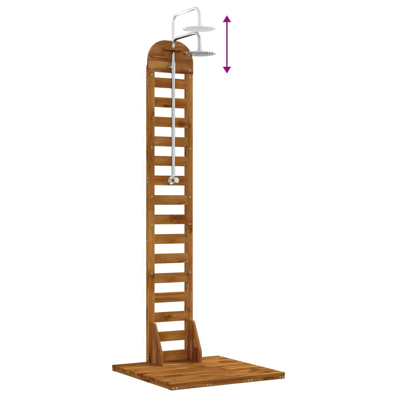 Εξωτερικό ντους 225 cm Φυσικό