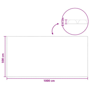 Κάλυμμα Πισίνας Μπλε 1000 x 500 cm PE - Pakobazaar