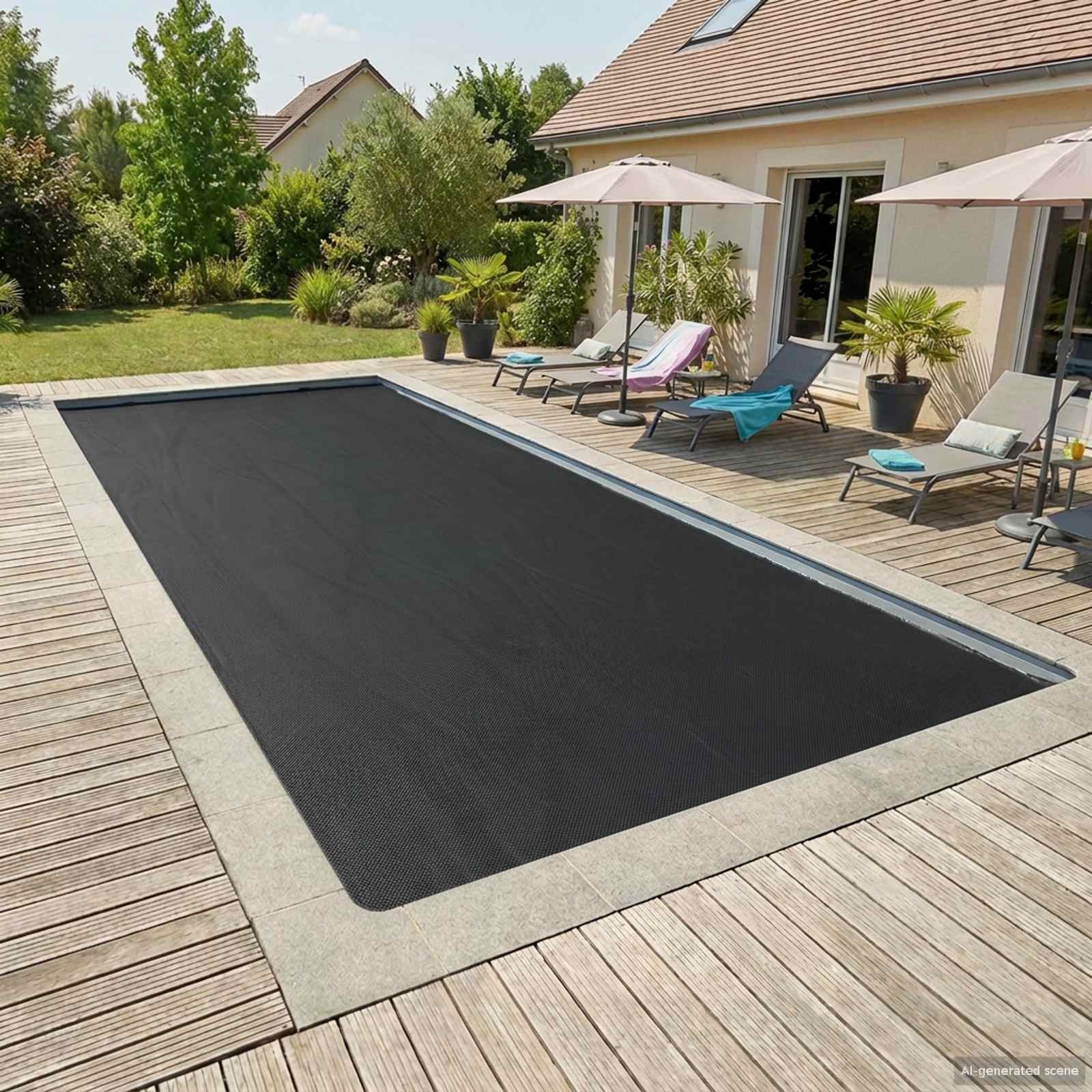Κάλυμμα Πισίνας Βαθιάς Ποιότητας 975 x 488 cm τετράγωνο PE - Pakobazaar