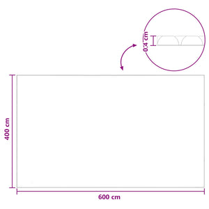 Κάλυμμα Πισίνας Βαθιάς Ποιότητας Μπλε 600 x 400 cm PE - Pakobazaar