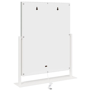 Καθρέφτης Vanity LED Λευκός 44 x 10 x 53 εκ Γυαλί και Χάλυβας - Pakobazaar