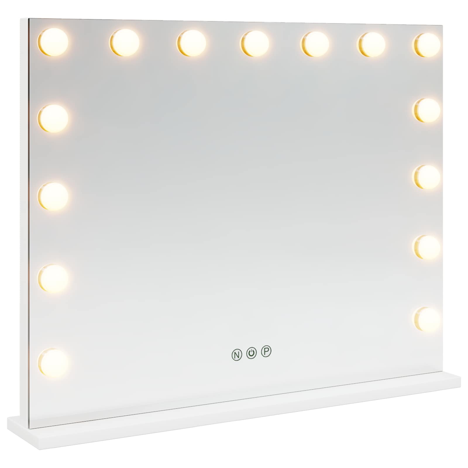 Καθρέφτης Vanity LED Λευκός 58 x 10 x 47 εκ Γυαλί και Χάλυβας - Pakobazaar