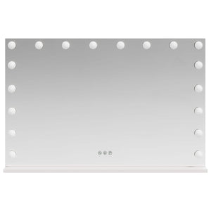 Καθρέφτης Vanity LED Λευκός 80 x 10 x 52,5 εκ Γυαλί και Χάλυβας - Pakobazaar