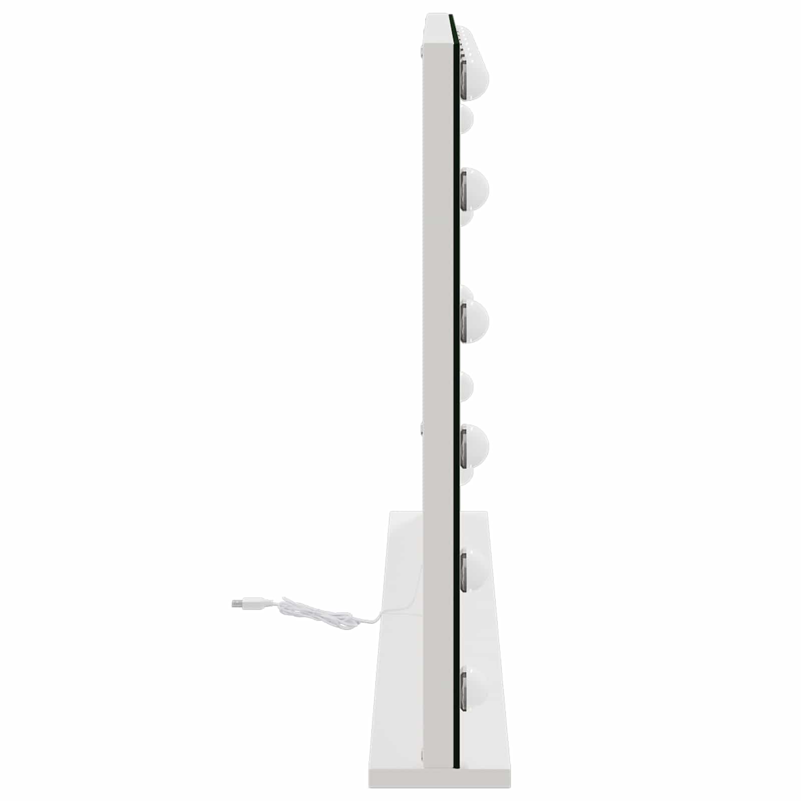 Καθρέφτης Vanity LED Λευκός 80 x 10 x 52,5 εκ Γυαλί και Χάλυβας - Pakobazaar