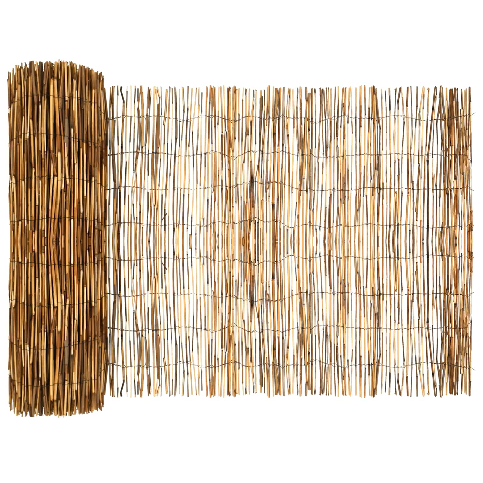 Φράχτης Κήπου Καρβουνιασμένο 600 x 80 cm Καλάμι - Pakobazaar