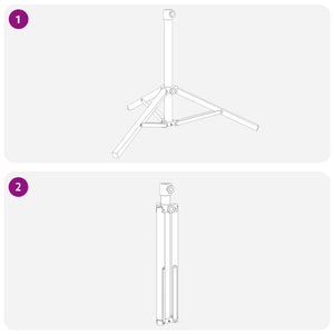 Βάση Ομπρέλας Λευκό Ατσάλι for 25-32 χιλιοστά Pole - Pakobazaar