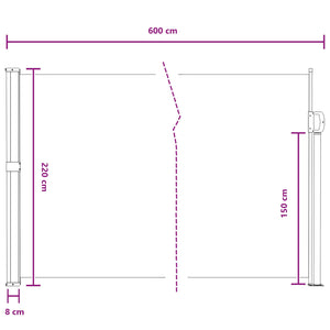 Ανακλινόμενος Πλευρικός Απλώστρα Γκρι 600 x 220 εκ. Πολυεστέρας - Pakobazaar