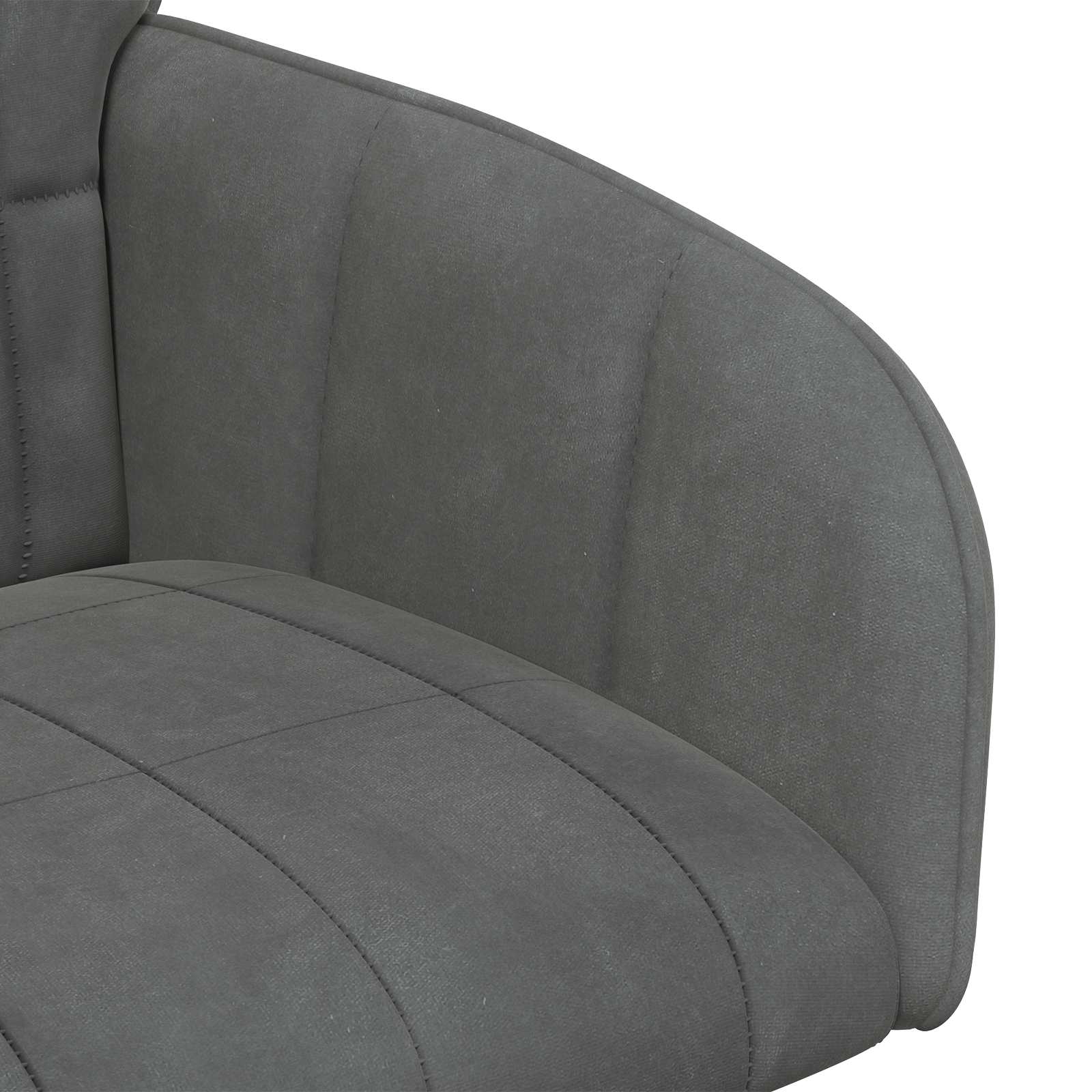 Καρέκλες φαγητού 4 pcs Βελούδο Σκούρο Γκρι 57 x 50 x 85 εκ. - Pakobazaar