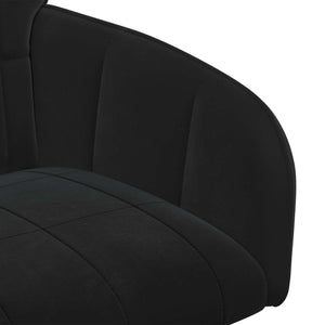 Καρέκλες φαγητού 4 pcs Βελούδο Μαύρο 57 x 50 x 85 εκ. - Pakobazaar