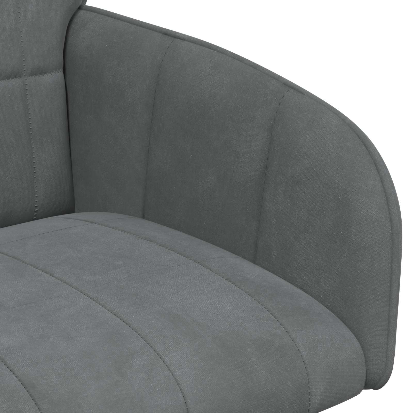 Καρέκλες φαγητού 6 pcs Βελούδο Σκούρο Γκρι 57 x 50 x 85 εκ.