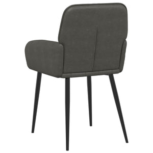 Καρέκλες φαγητού 4 pcs Τεχνητό Δέρμα Μαύρο 57 x 50 x 85 εκ. - Pakobazaar