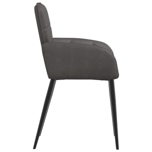 Καρέκλες φαγητού 4 pcs Τεχνητό Δέρμα Μαύρο 57 x 50 x 85 εκ. - Pakobazaar