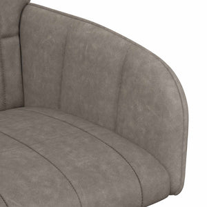 Καρέκλες φαγητού 6 pcs Τεχνητό Δέρμα Γκρι 57 x 50 x 85 εκ. - Pakobazaar