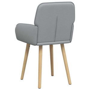Καρέκλες φαγητού 4 pcs Ύφασμα Ανοιχτό γκρι 56,5 x 50 x 87,5 εκ. - Pakobazaar