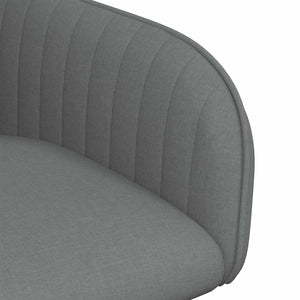 Καρέκλες φαγητού 4 pcs Ύφασμα Σκούρο Γκρι 56,5 x 50 x 87,5 εκ. - Pakobazaar