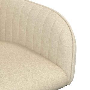 Καρέκλες φαγητού 4 pcs Ύφασμα Κρεμ 56,5 x 50 x 87,5 εκ. - Pakobazaar