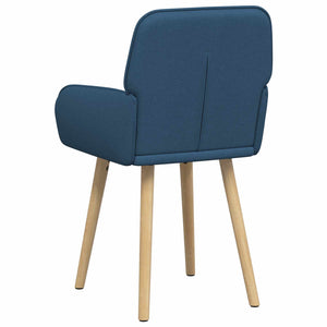 Καρέκλες φαγητού 4 pcs Ύφασμα Μπλε 56,5 x 50 x 87,5 εκ. - Pakobazaar