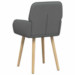 Καρέκλες φαγητού 6 pcs Ύφασμα Σκούρο Γκρι 56,5 x 50 x 87,5 εκ. - Pakobazaar