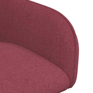 Καρέκλες φαγητού 6 pcs Ύφασμα Κόκκινο 56,5 x 50 x 87,5 εκ. - Pakobazaar