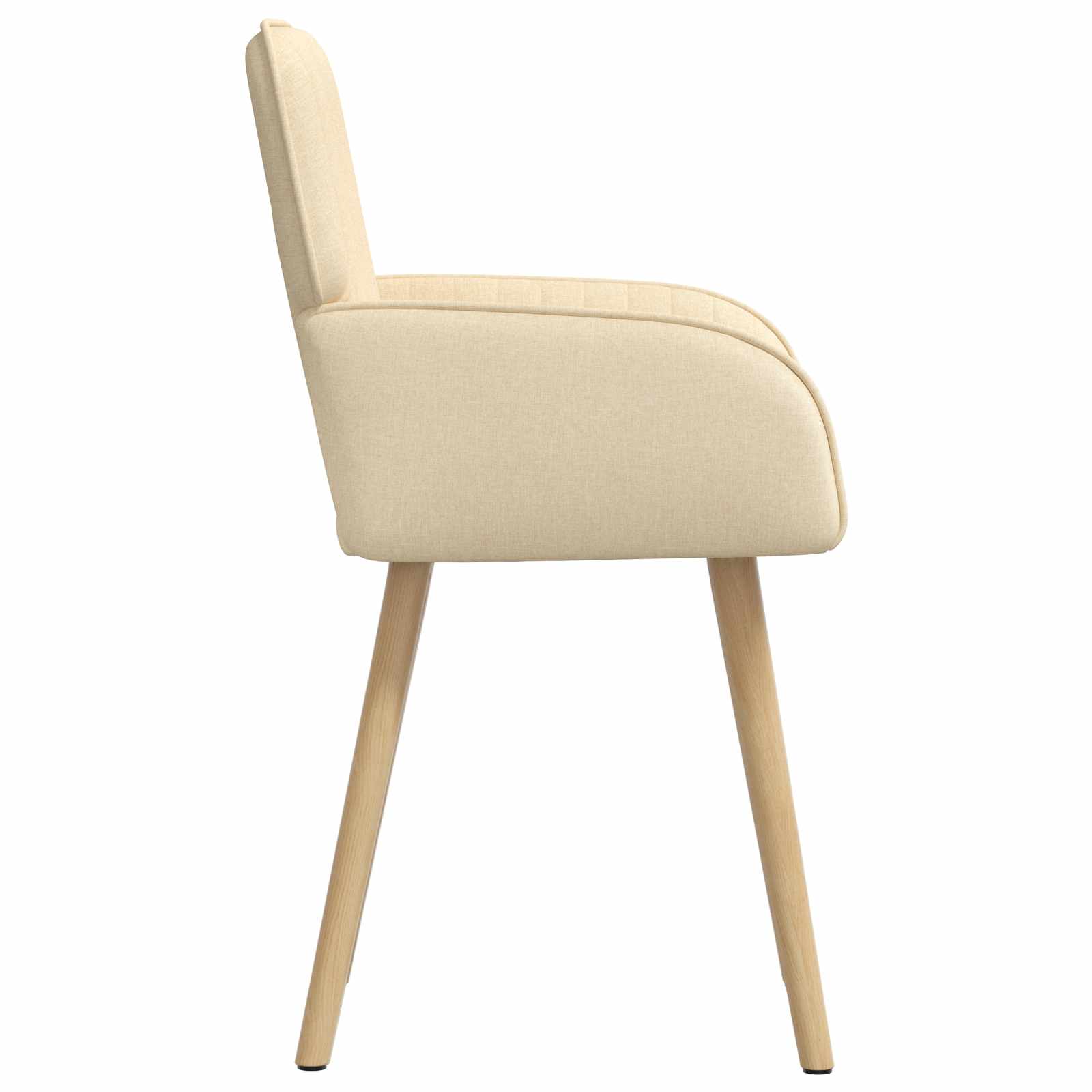 Καρέκλες φαγητού 6 pcs Ύφασμα Κρεμ 56,5 x 50 x 87,5 εκ. - Pakobazaar