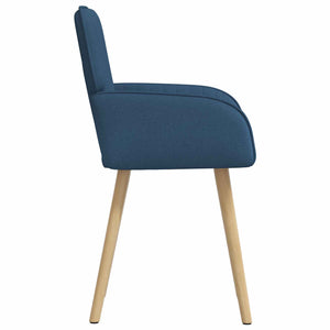 Καρέκλες φαγητού 6 pcs Ύφασμα Μπλε 56,5 x 50 x 87,5 εκ. - Pakobazaar