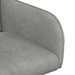 Καρέκλες φαγητού 4 pcs Βελούδο Ανοιχτό γκρι 59 x 56,5 x 86 εκ. - Pakobazaar