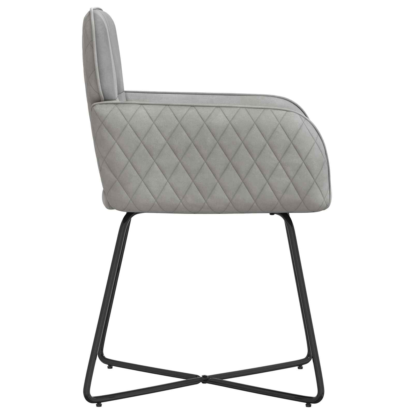 Καρέκλες φαγητού 4 pcs Βελούδο Ανοιχτό γκρι 59 x 56,5 x 86 εκ.