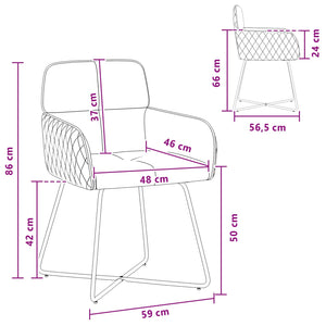 Καρέκλες φαγητού 4 pcs Βελούδο Μαύρο 59 x 56,5 x 86 εκ. - Pakobazaar