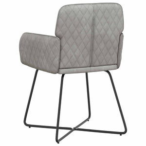 Καρέκλες φαγητού 6 pcs Βελούδο Ανοιχτό γκρι 59 x 56,5 x 86 εκ. - Pakobazaar