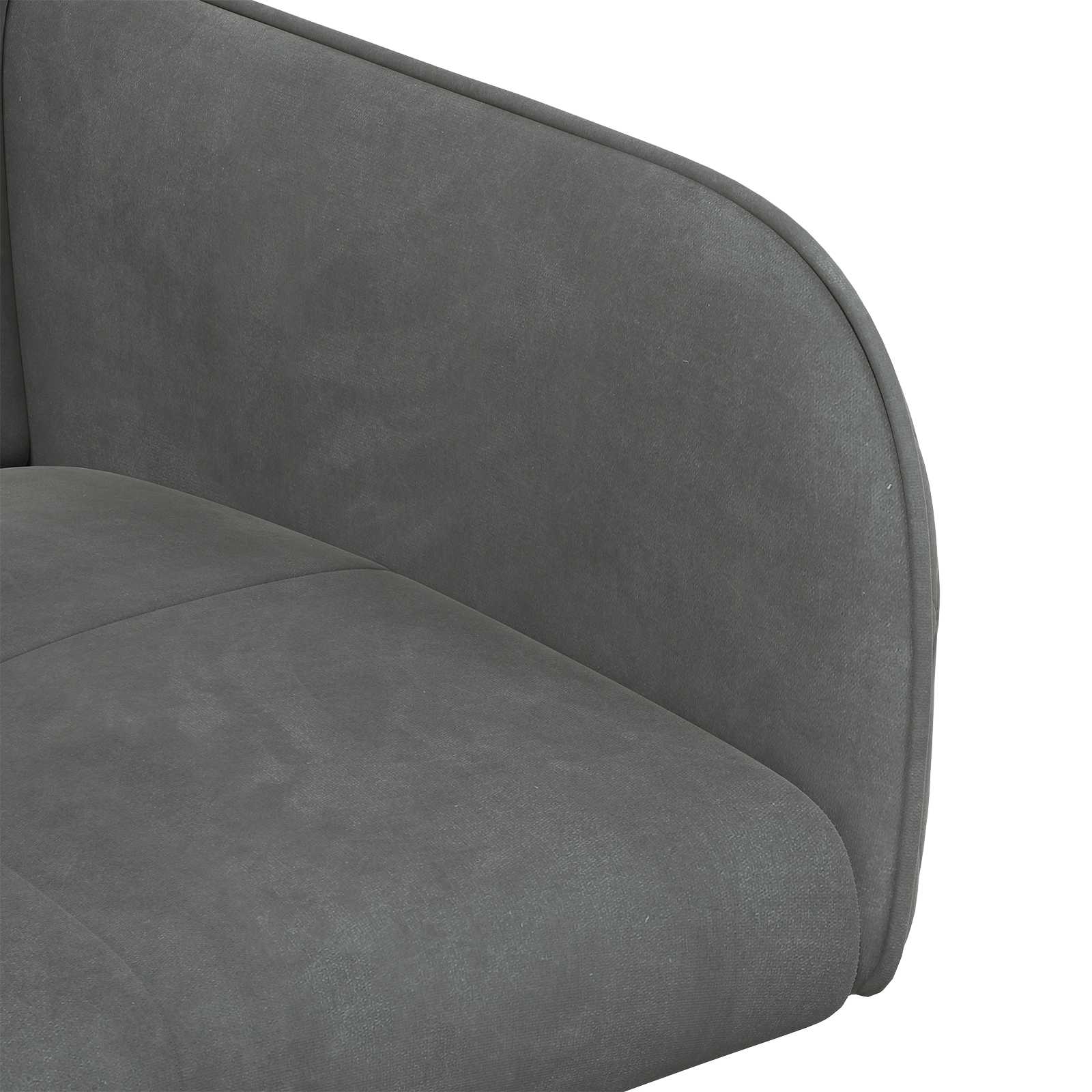 Καρέκλες φαγητού 6 pcs Βελούδο Σκούρο Γκρι 59 x 56,5 x 86 εκ. - Pakobazaar