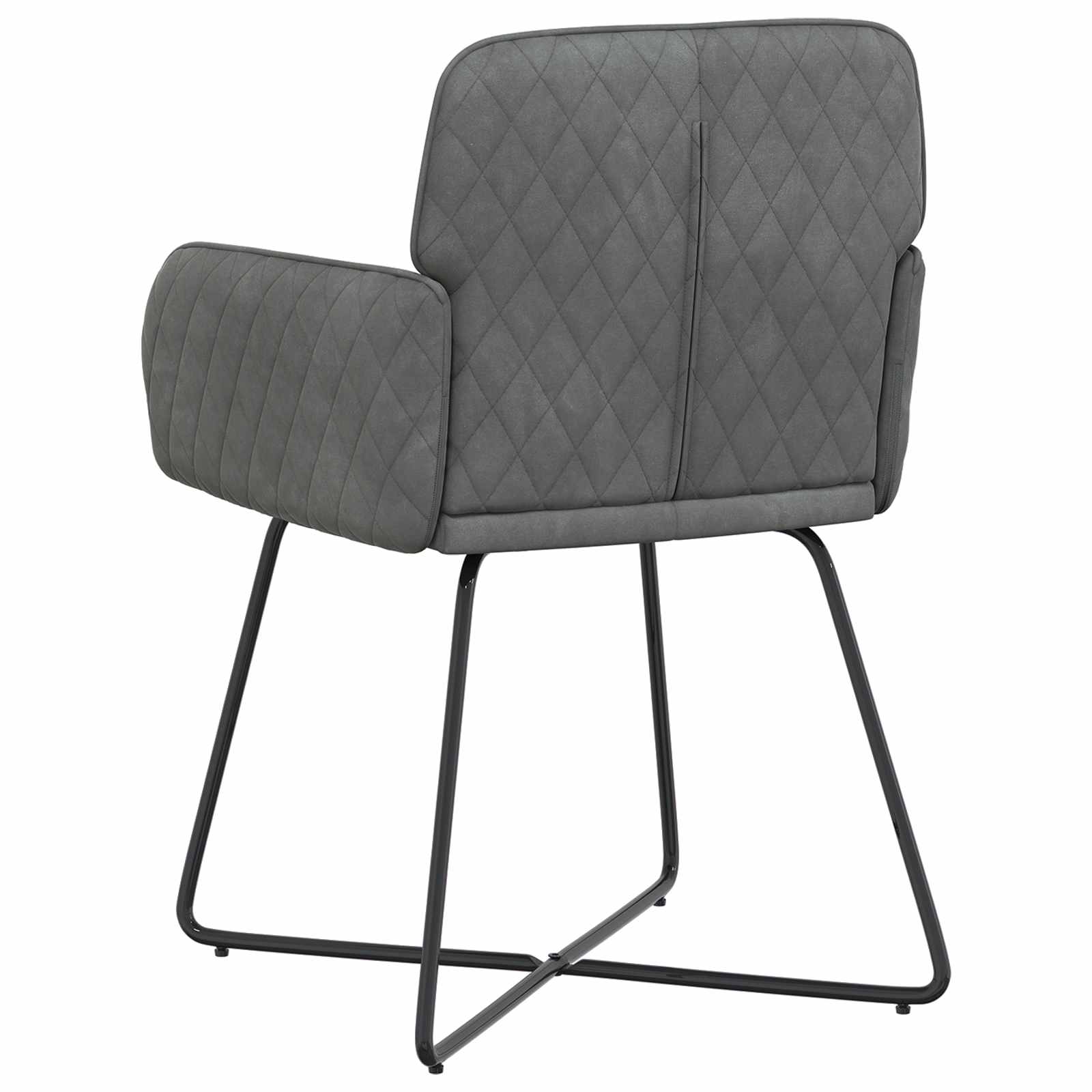 Καρέκλες φαγητού 6 pcs Βελούδο Σκούρο Γκρι 59 x 56,5 x 86 εκ. - Pakobazaar