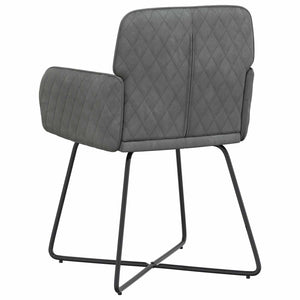 Καρέκλες φαγητού 6 pcs Βελούδο Σκούρο Γκρι 59 x 56,5 x 86 εκ. - Pakobazaar