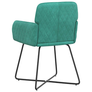 Καρέκλες φαγητού 6 pcs Βελούδο Τιρκουάζ 59 x 56,5 x 86 εκ. - Pakobazaar