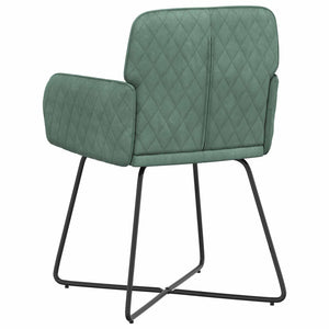 Καρέκλες φαγητού 6 pcs Βελούδο Θαλασσί 59 x 56,5 x 86 εκ. - Pakobazaar