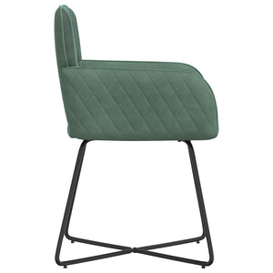 Καρέκλες φαγητού 6 pcs Βελούδο Θαλασσί 59 x 56,5 x 86 εκ. - Pakobazaar